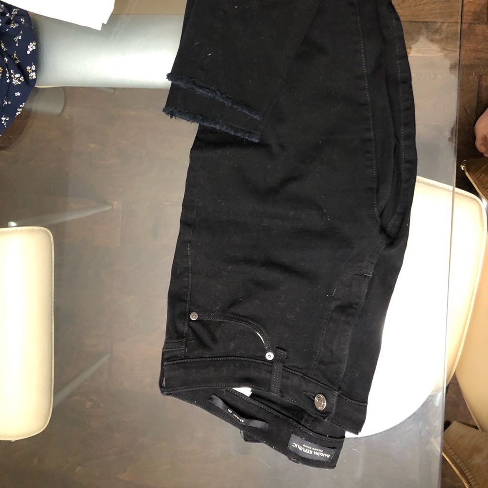 Banana Republic Black Ripped Jeans